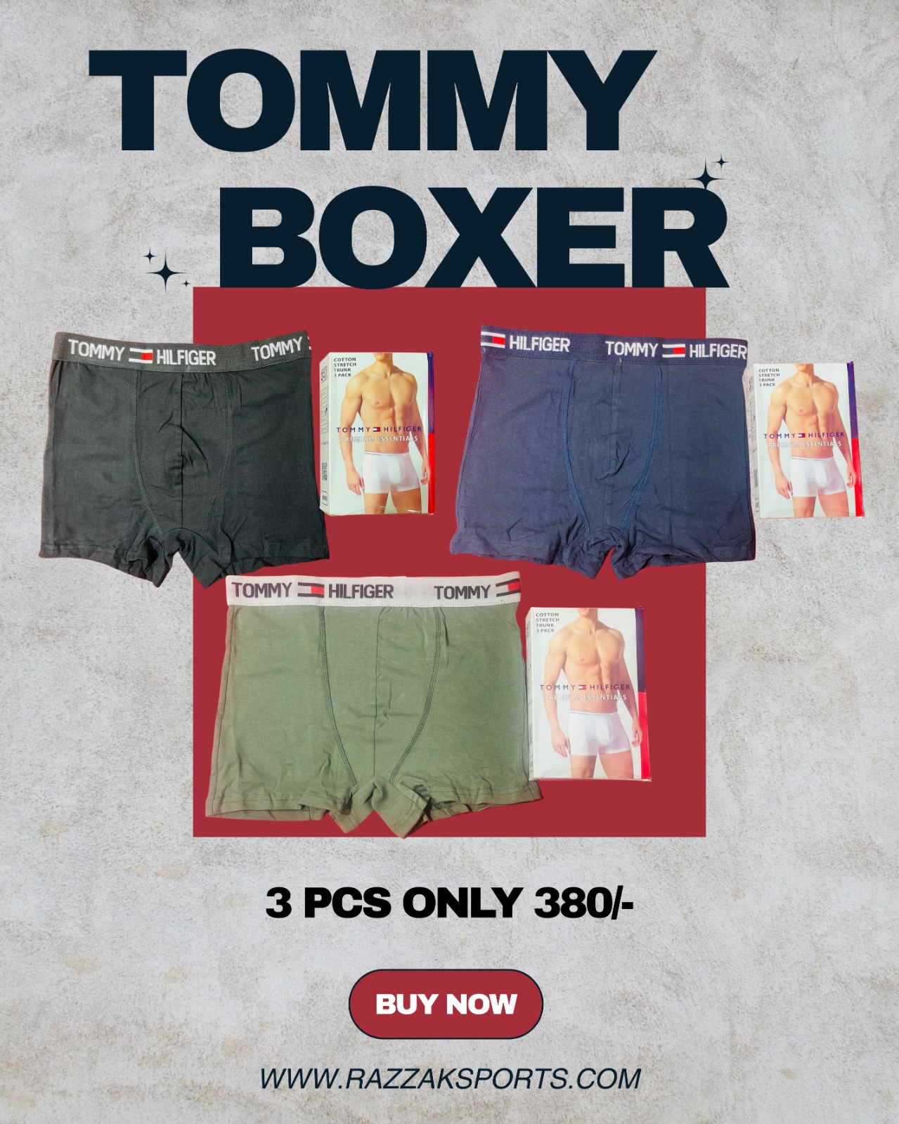 Premium Quality Men’s Tommy Boxer 👌